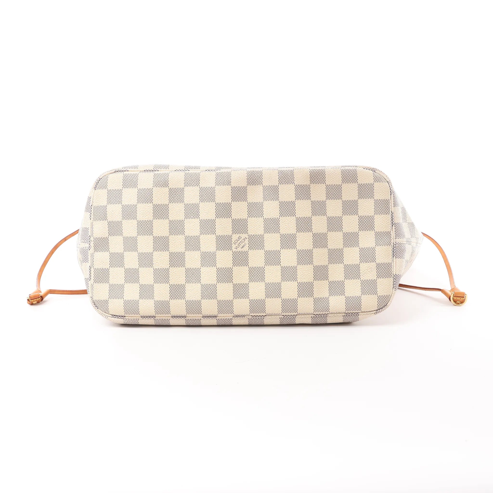 Louis Vuitton Neverfull MM Damier Azur Shoulder Bag in Beige N51107