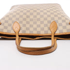 Bolso de hombro Louis Vuitton Neverfull MM Damier Azur en beige N51107