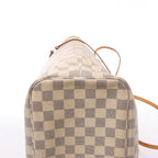 Bolso de hombro Louis Vuitton Neverfull MM Damier Azur en beige N51107