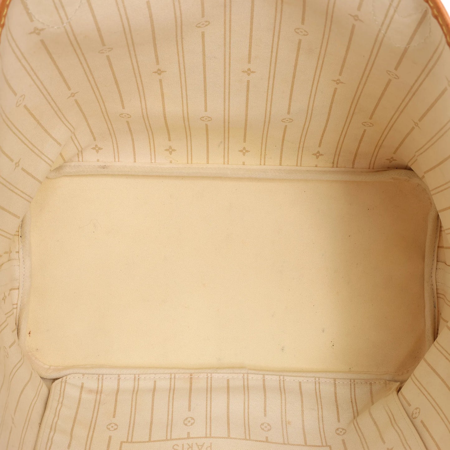 Louis Vuitton Neverfull MM Damier Azur Shoulder Bag in Beige N51107