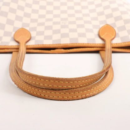 Louis Vuitton Neverfull MM Damier Azur Shoulder Bag in Beige N51107