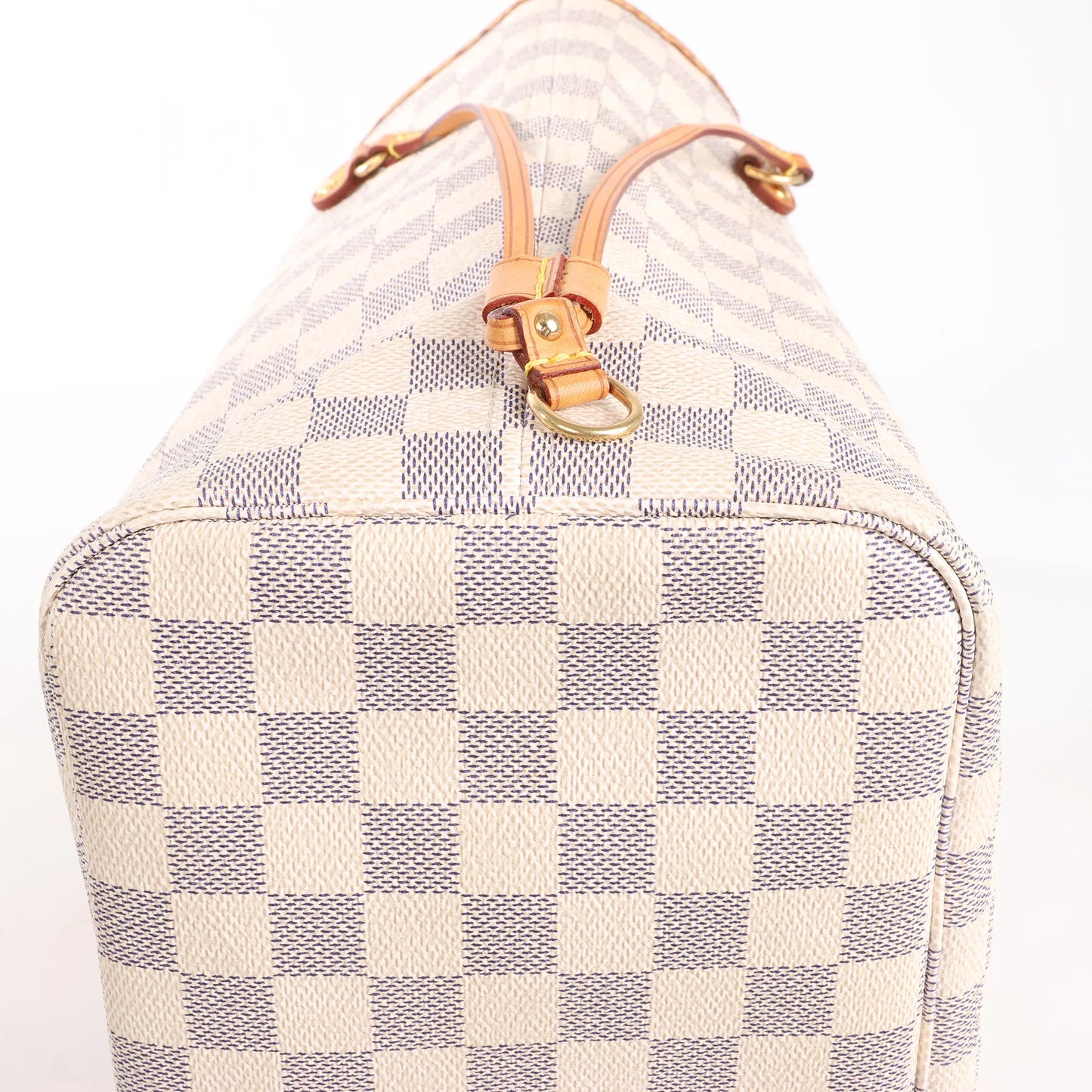 Louis Vuitton Neverfull MM Damier Azur Shoulder Bag in Beige N51107