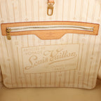 Louis Vuitton Neverfull MM Damier Azur Shoulder Bag in Beige N51107