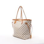 Louis Vuitton Neverfull MM Damier Azur Shoulder Bag in Beige N51107