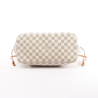 Louis Vuitton Neverfull MM Damier Azur Shoulder Bag in Beige N51107