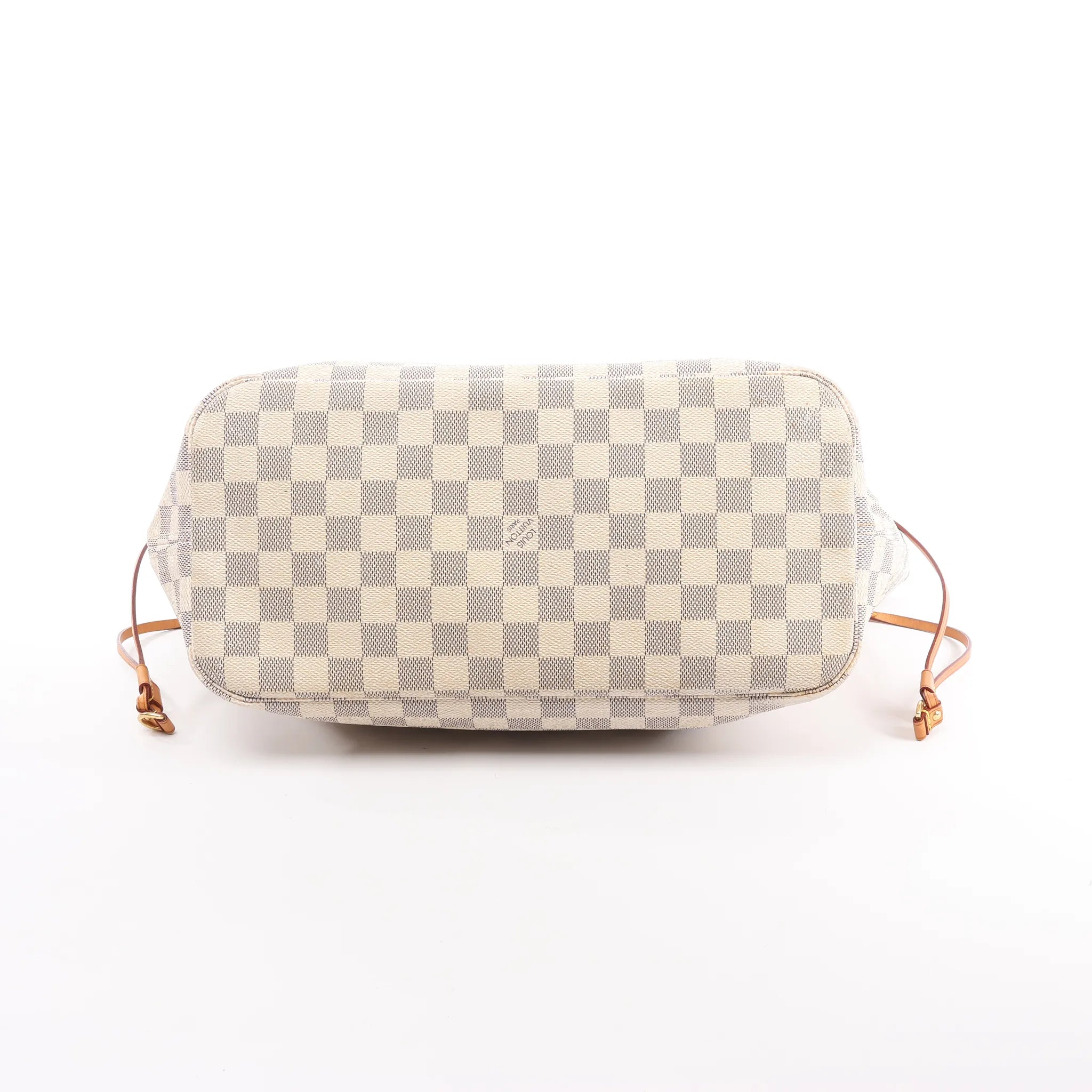 Louis Vuitton Neverfull MM Damier Azur Shoulder Bag in Beige N51107