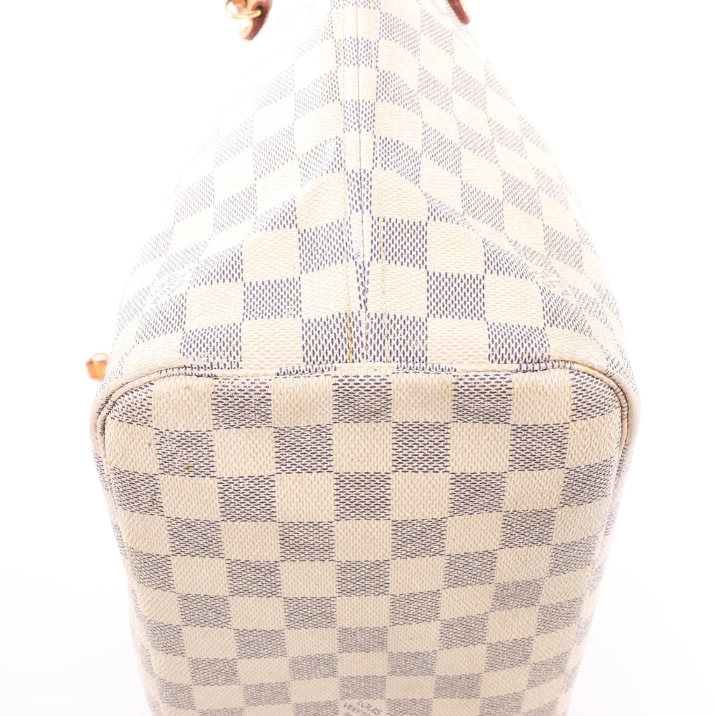Louis Vuitton Neverfull MM Damier Azur Shoulder Bag in Beige N51107