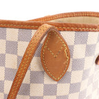 Louis Vuitton Neverfull MM Damier Azur Shoulder Bag in Beige N51107