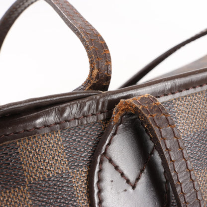 Louis Vuitton Damier Ebene Neverfull MM Shoulder Bag in Brown N51105