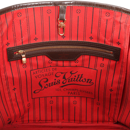 Louis Vuitton Damier Ebene Neverfull MM Shoulder Bag in Brown N51105