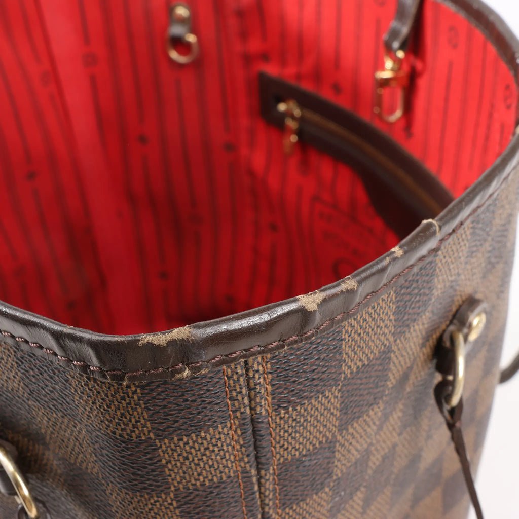 Louis Vuitton Damier Ebene Neverfull MM Shoulder Bag in Brown N51105