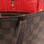 Louis Vuitton Damier Ebene Neverfull MM Shoulder Bag in Brown N51105