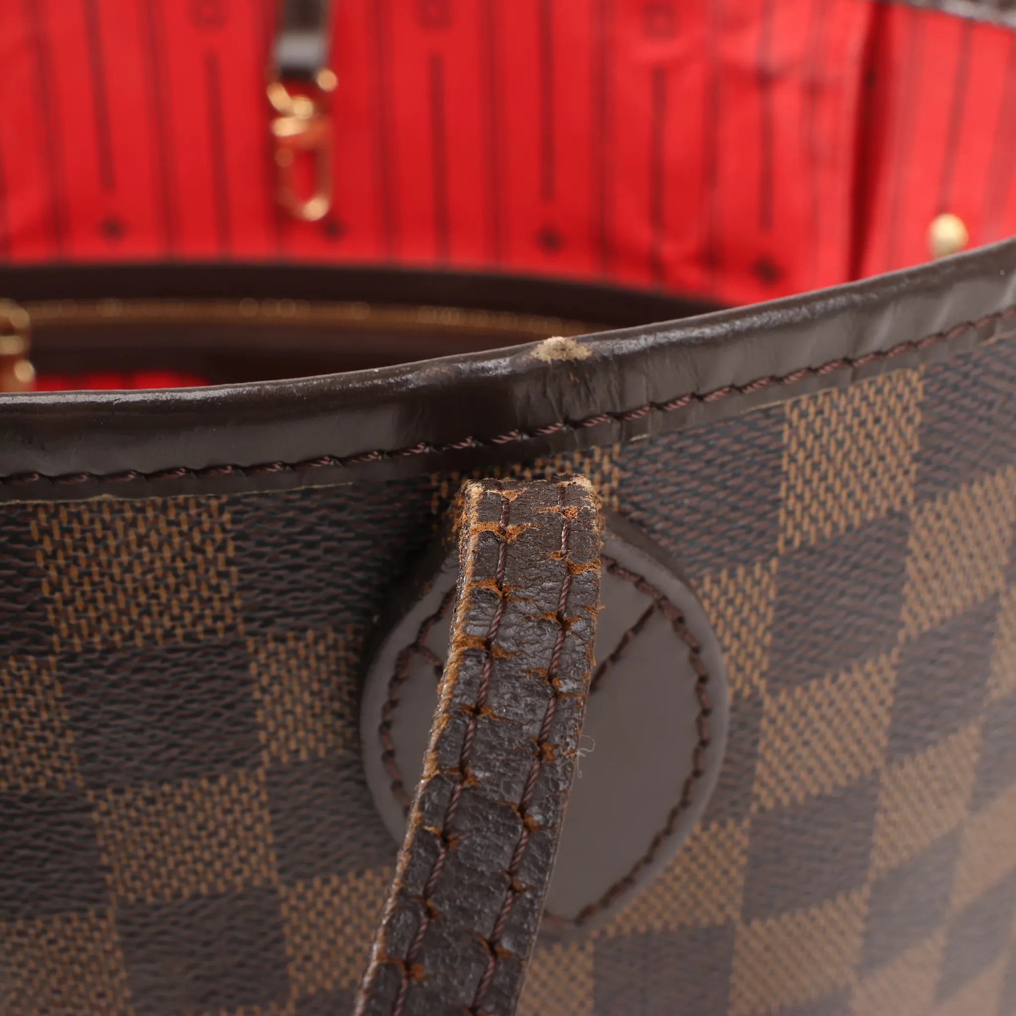 Louis Vuitton Damier Ebene Neverfull MM Shoulder Bag in Brown N51105