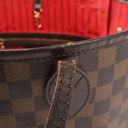 Louis Vuitton Damier Ebene Neverfull MM Shoulder Bag in Brown N51105