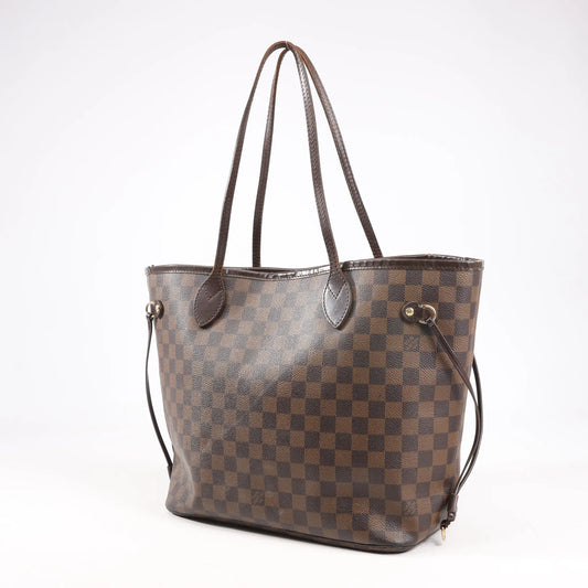 Louis Vuitton Damier Ebene Neverfull MM Shoulder Bag in Brown N51105