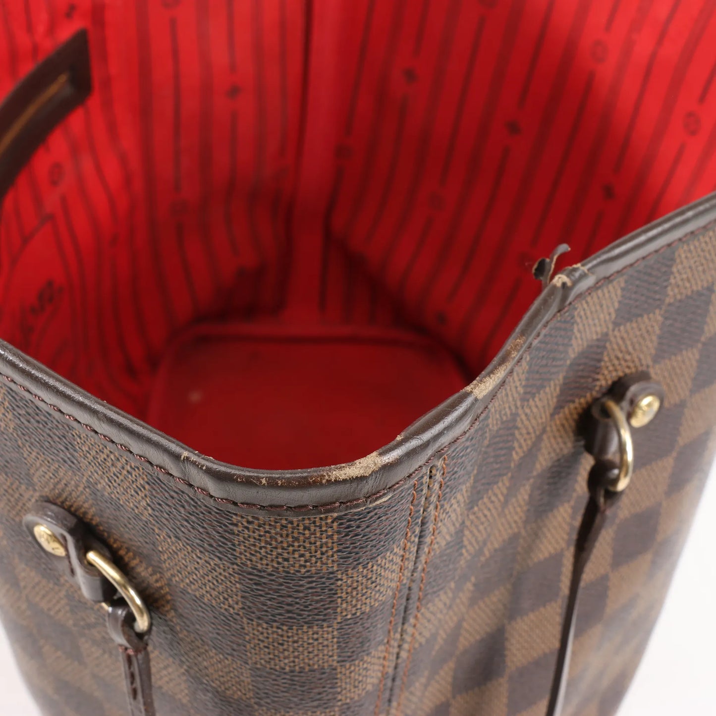 Louis Vuitton Damier Ebene Neverfull MM Shoulder Bag in Brown N51105