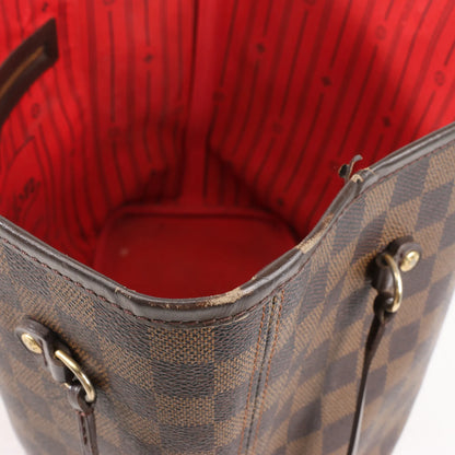 Louis Vuitton Damier Ebene Neverfull MM Shoulder Bag in Brown N51105