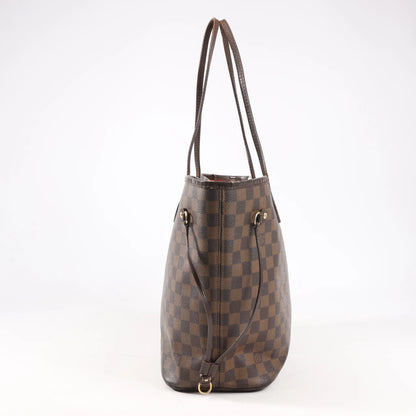 Louis Vuitton Damier Ebene Neverfull MM Shoulder Bag in Brown N51105