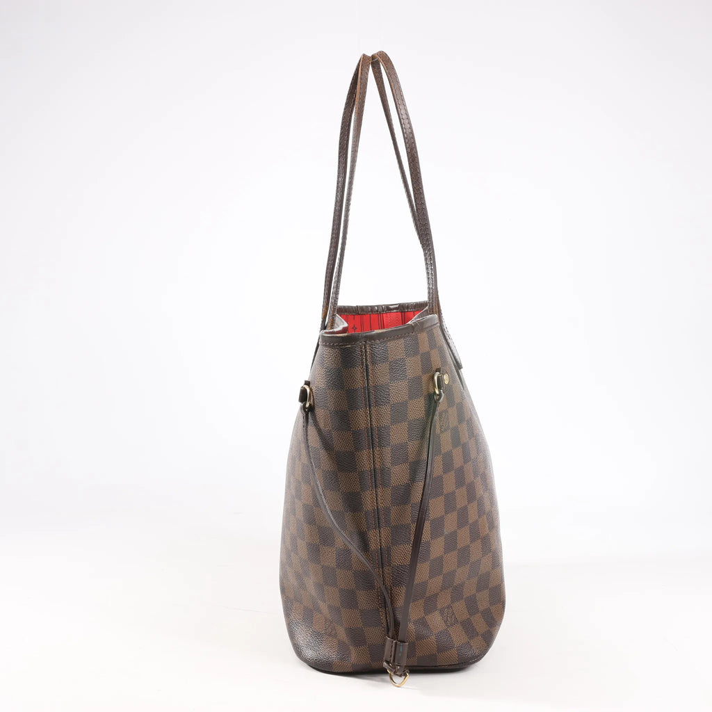 Louis Vuitton Damier Ebene Neverfull MM Shoulder Bag in Brown N51105