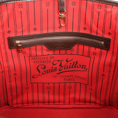 Louis Vuitton Damier Ebene Neverfull MM Shoulder Bag in Brown N51105