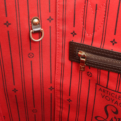 Louis Vuitton Damier Ebene Neverfull MM Shoulder Bag in Brown N51105