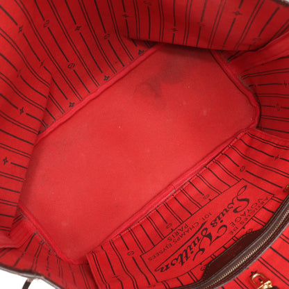 Louis Vuitton Damier Ebene Neverfull MM Shoulder Bag in Brown N51105