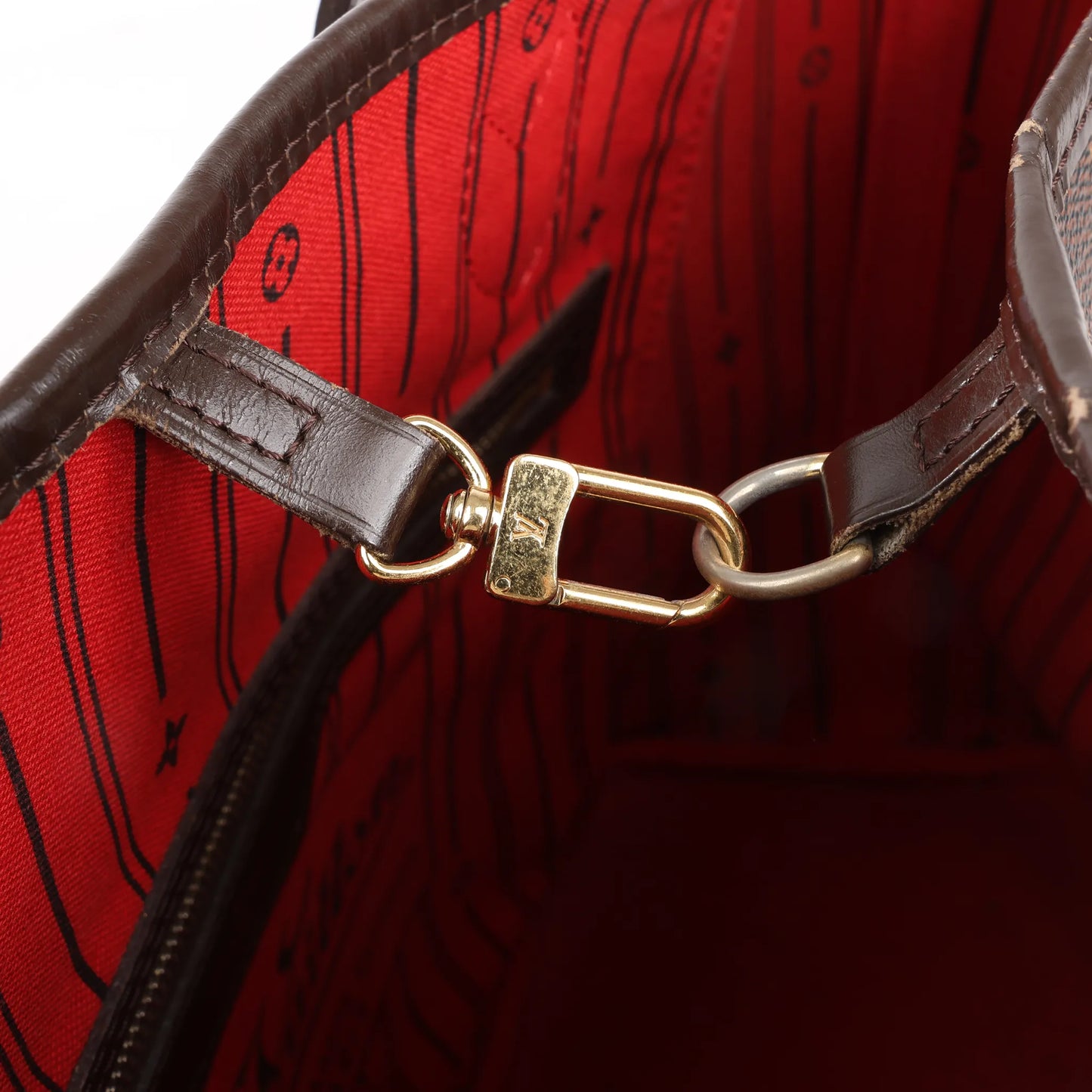 Louis Vuitton Damier Ebene Neverfull MM Shoulder Bag in Brown N51105