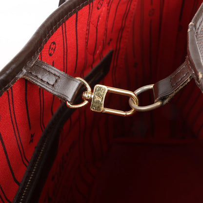 Louis Vuitton Damier Ebene Neverfull MM Shoulder Bag in Brown N51105