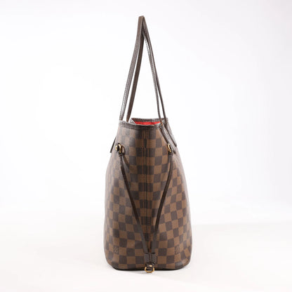 Louis Vuitton Damier Ebene Neverfull MM Shoulder Bag in Brown N51105