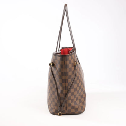 Louis Vuitton Damier Ebene Neverfull MM Shoulder Bag in Brown N51105