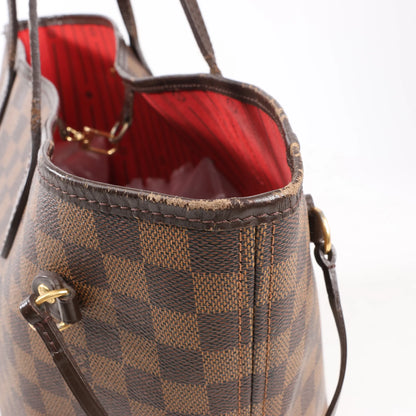 Louis Vuitton Damier Ebene Neverfull MM Shoulder Bag in Brown N51105