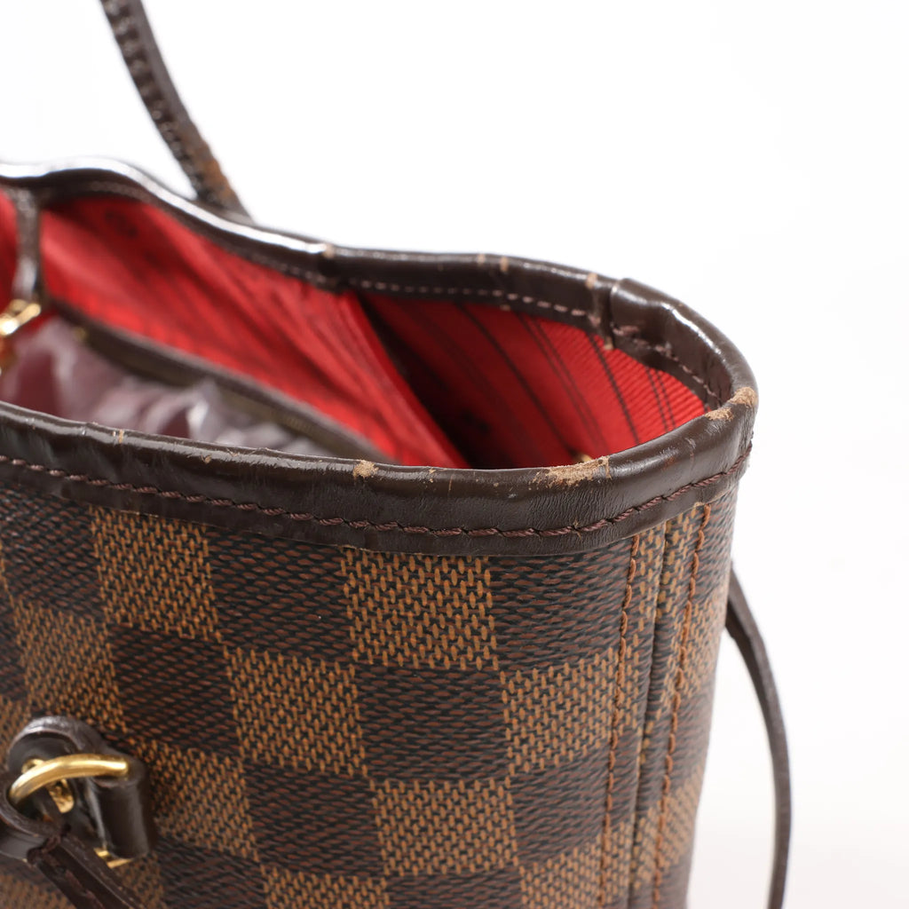 Louis Vuitton Damier Ebene Neverfull MM Shoulder Bag in Brown N51105