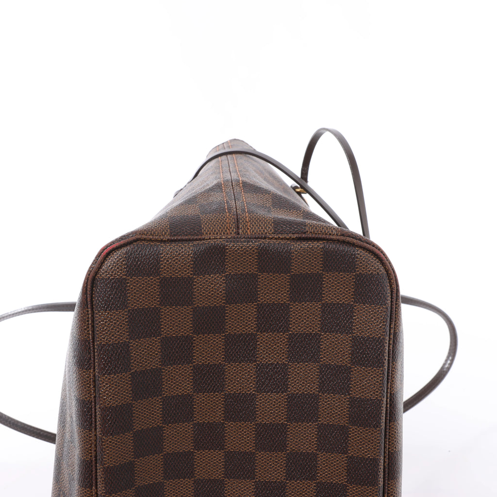 Bolso de hombro Louis Vuitton Neverfull MM Damier Ebene en marrón N51105