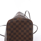 Bolso de hombro Louis Vuitton Neverfull MM Damier Ebene en marrón N51105
