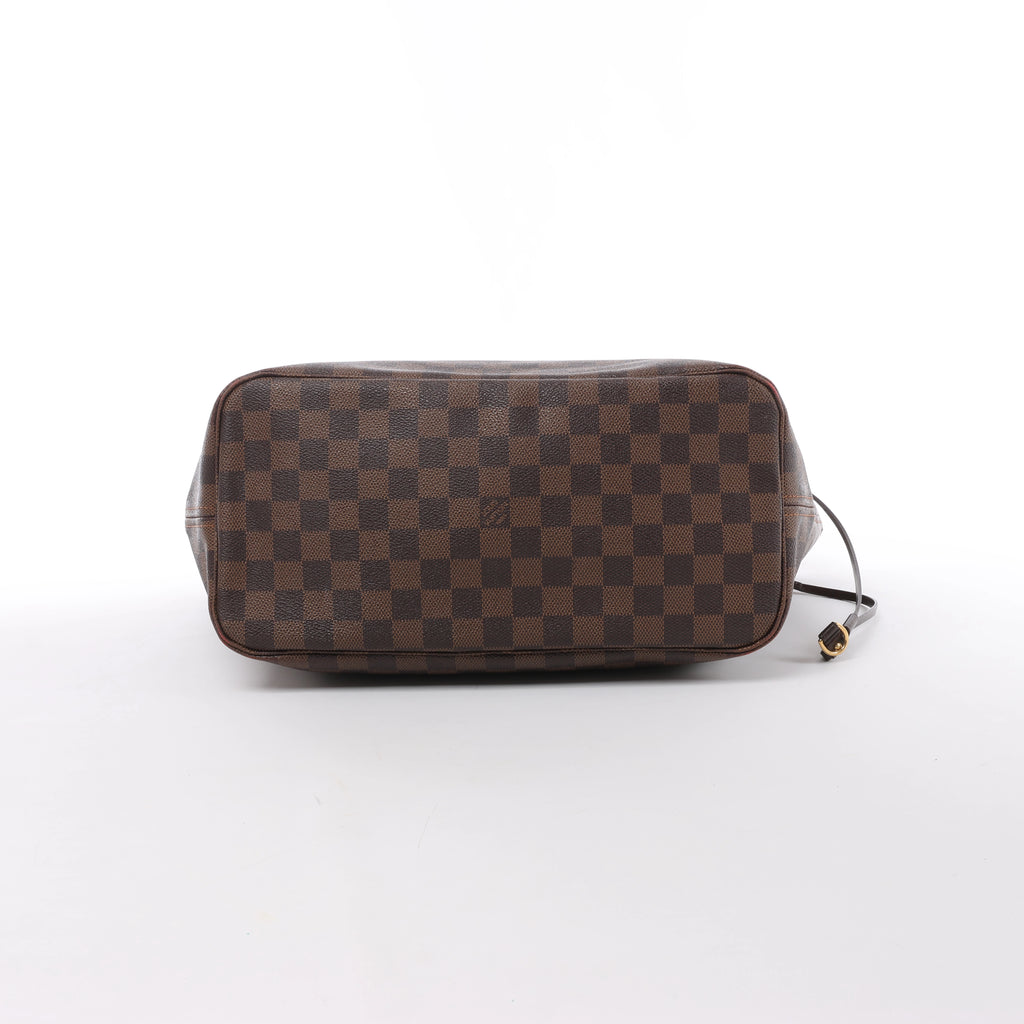Bolso de hombro Louis Vuitton Neverfull MM Damier Ebene en marrón N51105