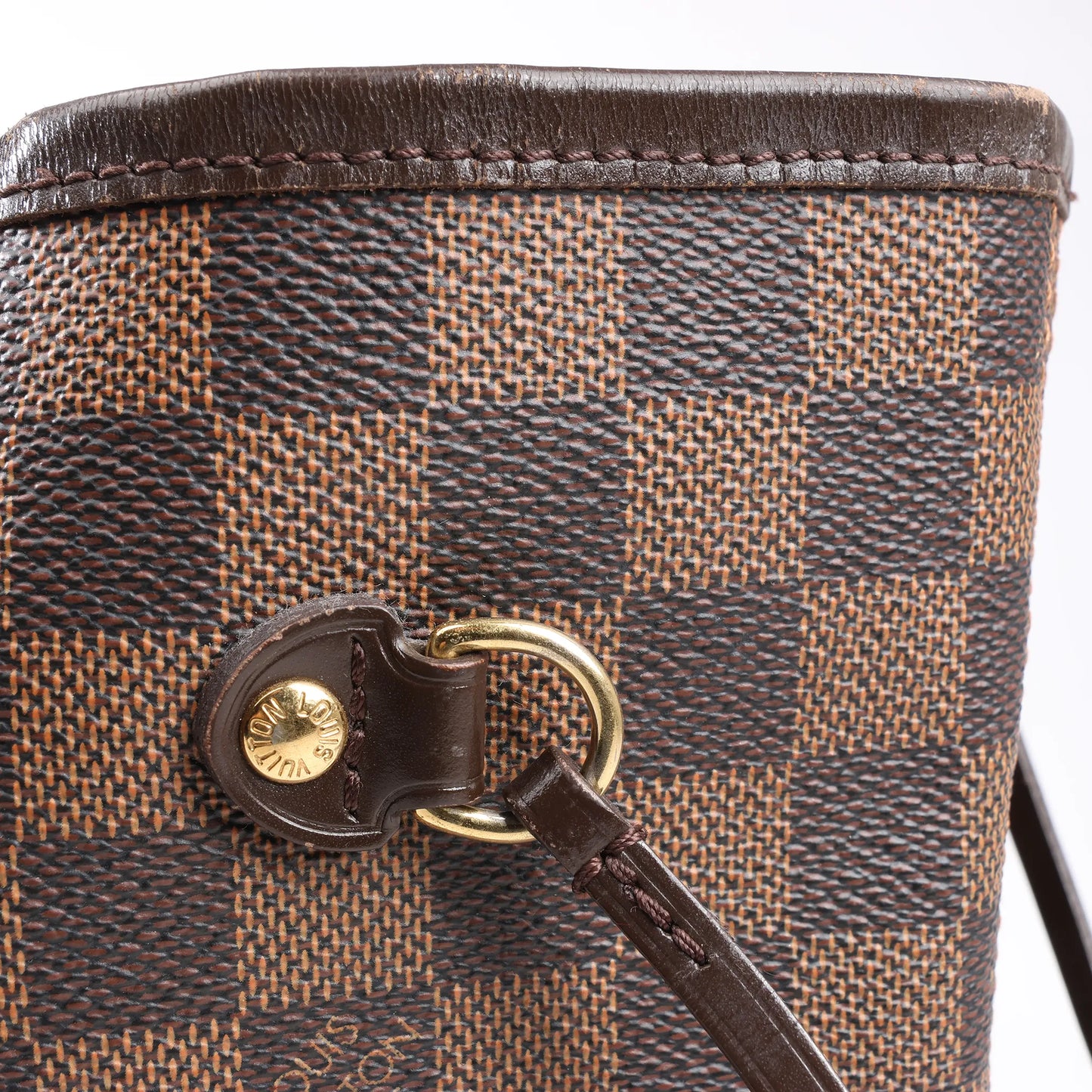 Louis Vuitton Damier Ebene Neverfull MM Shoulder Bag in Brown N51105