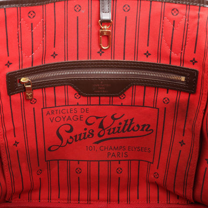 Louis Vuitton Damier Ebene Neverfull MM Shoulder Bag in Brown N51105