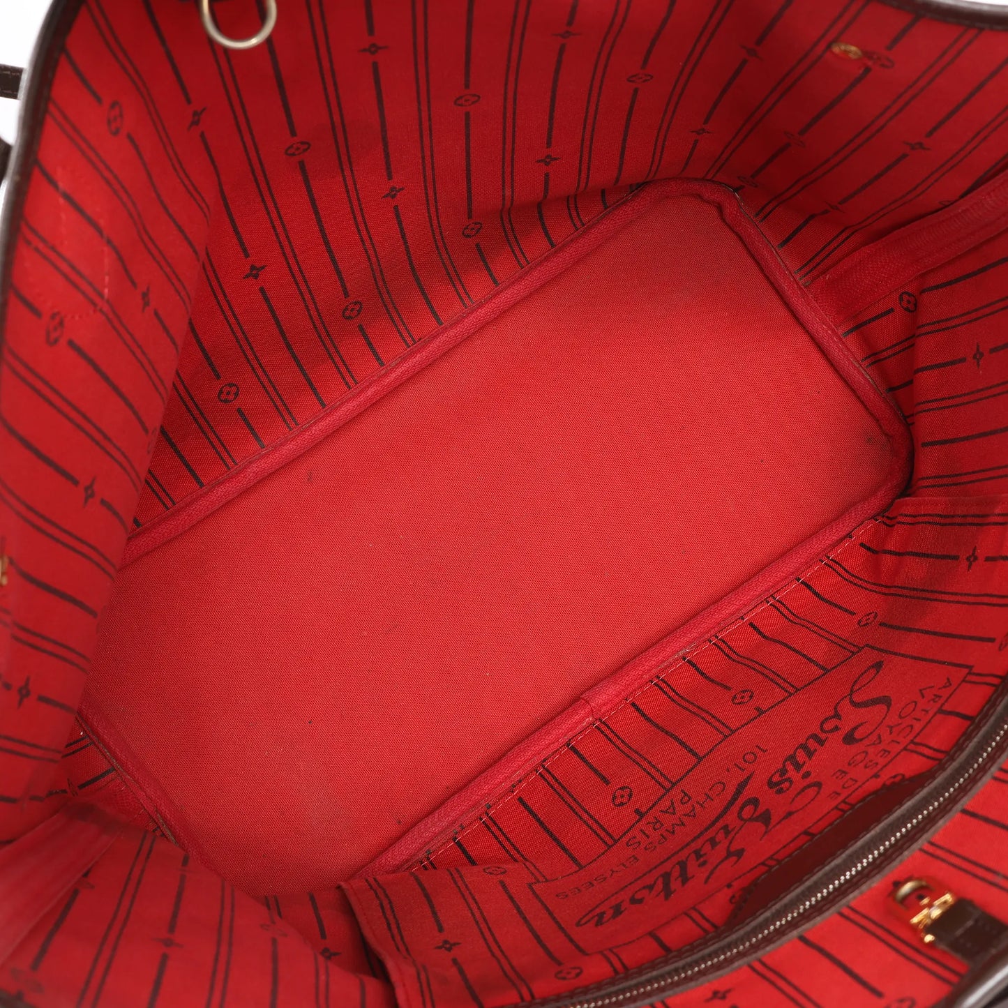 Louis Vuitton Damier Ebene Neverfull MM Shoulder Bag in Brown N51105