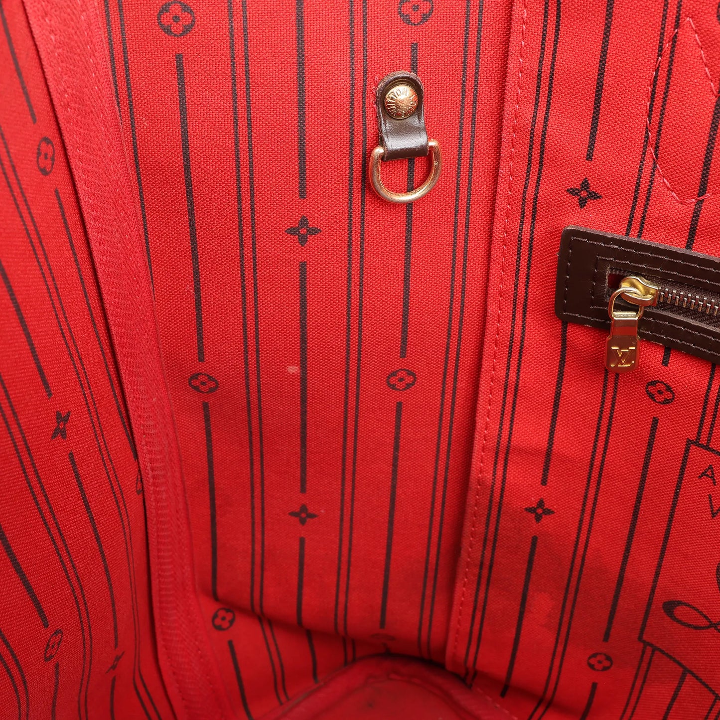 Louis Vuitton Damier Ebene Neverfull MM Shoulder Bag in Brown N51105