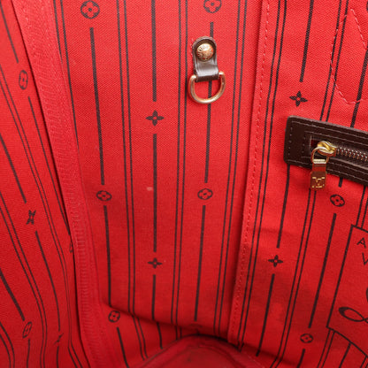 Louis Vuitton Damier Ebene Neverfull MM Shoulder Bag in Brown N51105