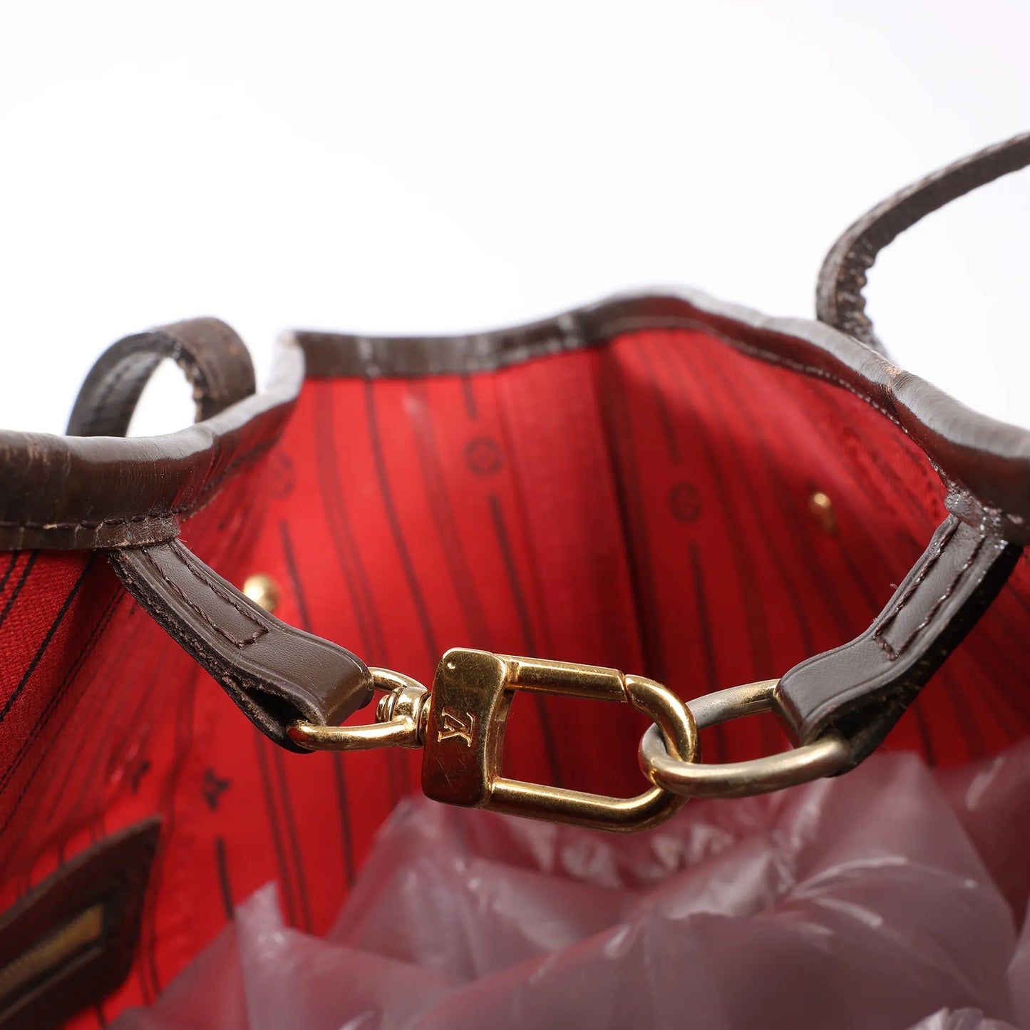 Louis Vuitton Damier Ebene Neverfull MM Shoulder Bag in Brown N51105