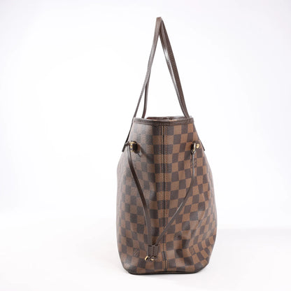 Louis Vuitton Damier Ebene Neverfull MM Shoulder Bag in Brown N51105