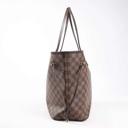 Louis Vuitton Damier Ebene Neverfull MM Shoulder Bag in Brown N51105