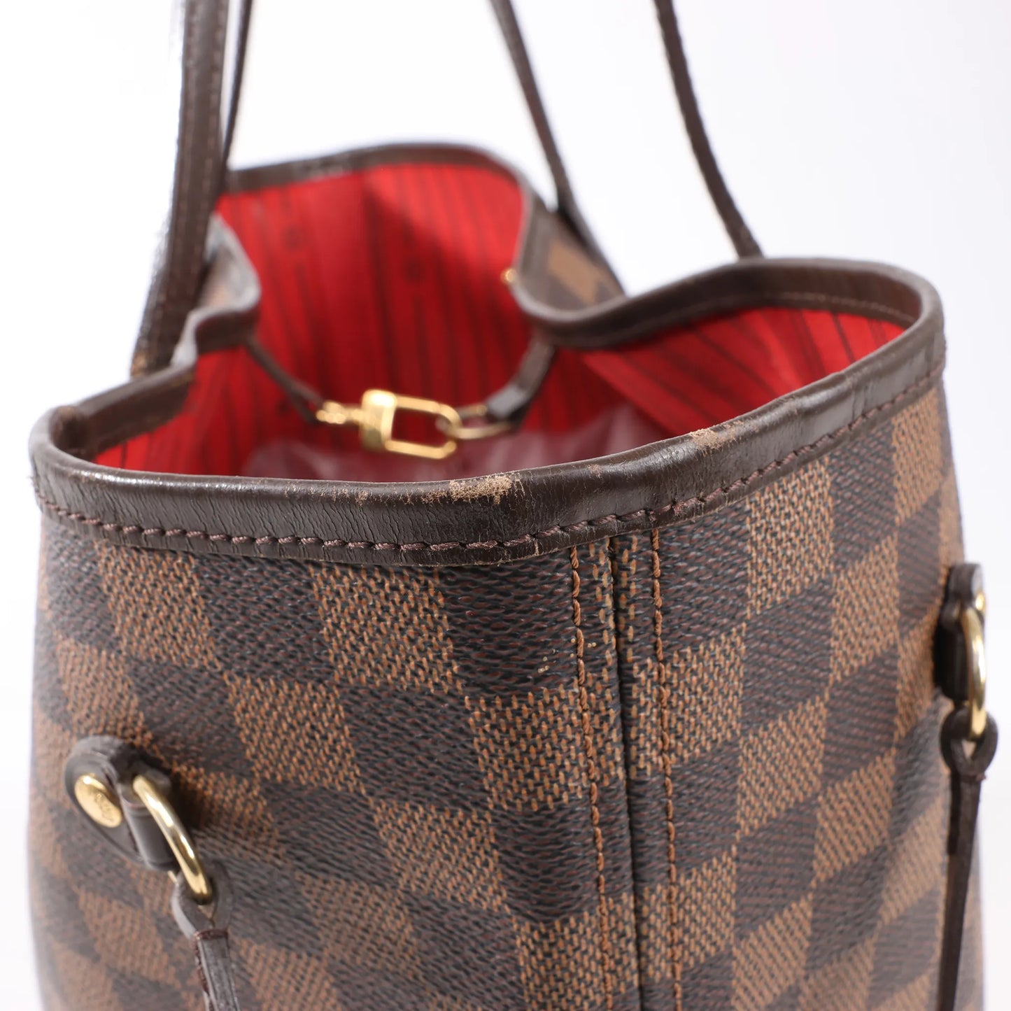 Louis Vuitton Damier Ebene Neverfull MM Shoulder Bag in Brown N51105