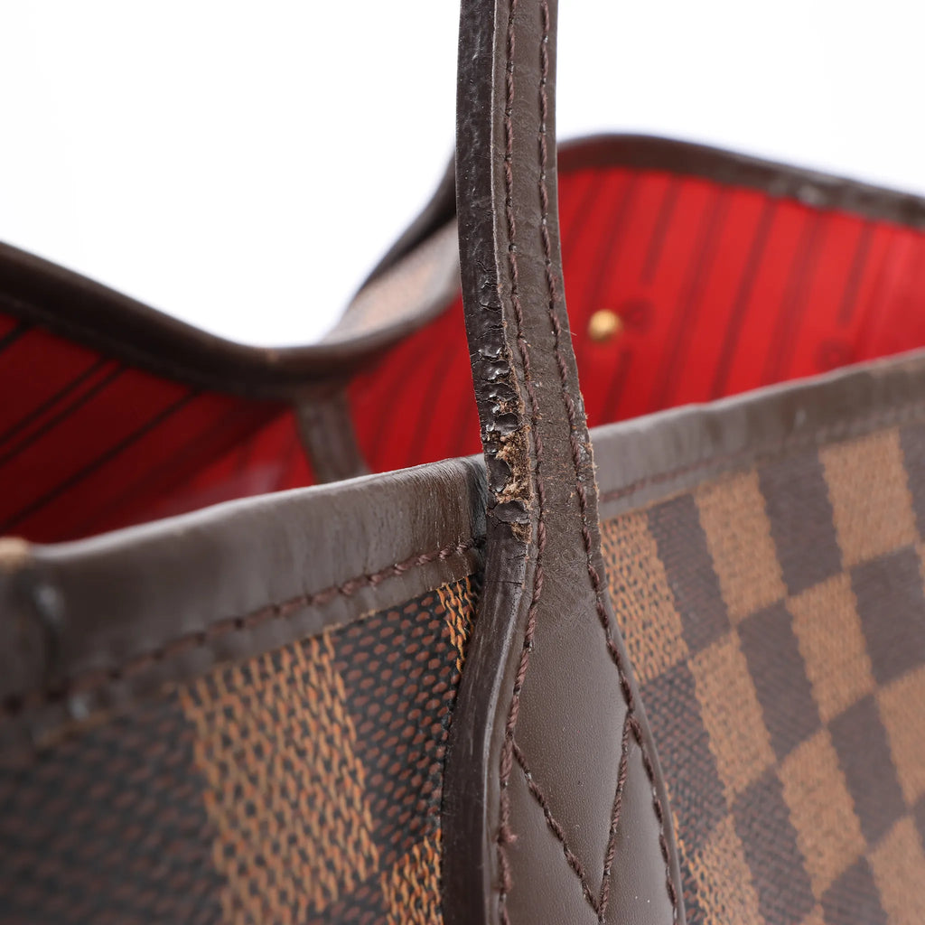 Louis Vuitton Damier Ebene Neverfull MM Shoulder Bag in Brown N51105