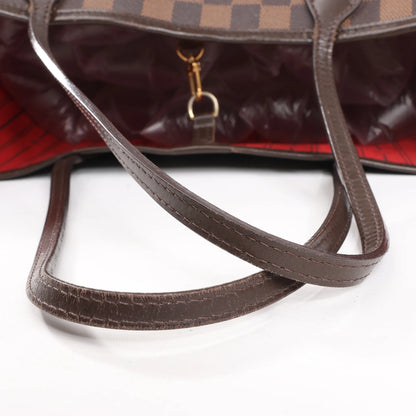 Louis Vuitton Damier Ebene Neverfull MM Shoulder Bag in Brown N51105