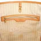 Louis Vuitton Neverfull MM Damier Azur Shoulder Bag in Beige N51107