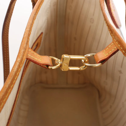 Louis Vuitton Neverfull MM Damier Azur Shoulder Bag in Beige N51107