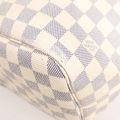 Louis Vuitton Neverfull MM Damier Azur Shoulder Bag in Beige N51107