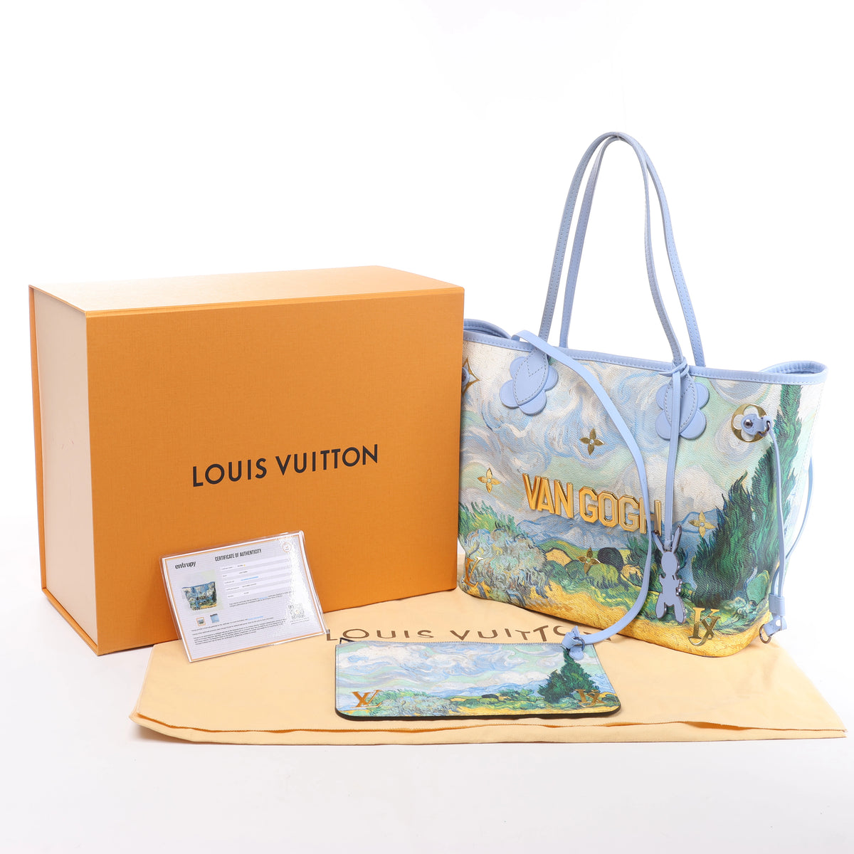 Louis Vuitton Neverfull MM Masters Collection Shoulder Bag in Blue M43331